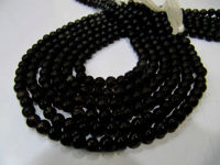 Natural Smoky Quartz Round Plain 5 to 6mm Beads Strand 13 inches Long