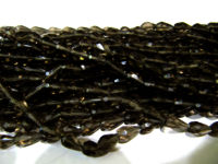 Natural Smoky Quartz Tear Drop Faceted 6x10mm Strand 13 Inches Long