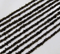 Natural Smoky Quartz Uncut Nugget 3-4mm Beads Strand 34 Inches Long