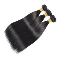 Remy Natural Straight Hair Extensions - 100% Human Hair, 24 Inch Length, Natural Black And Brown Shades, Lightweight 100g Bundles