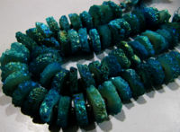 Light Blue Color Solar Quartz Beads 15to20mm  beads 8 inches long