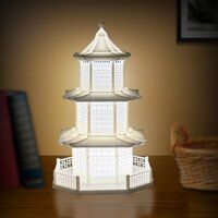 Chinese Temple LED Night Lamp With USB Cord