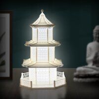 Chinese Temple LED Night Lamp With USB Cord