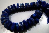 Dark Tanzanite Color Solar Quartz 14 to 18mm Beads Strand 8 inch Long