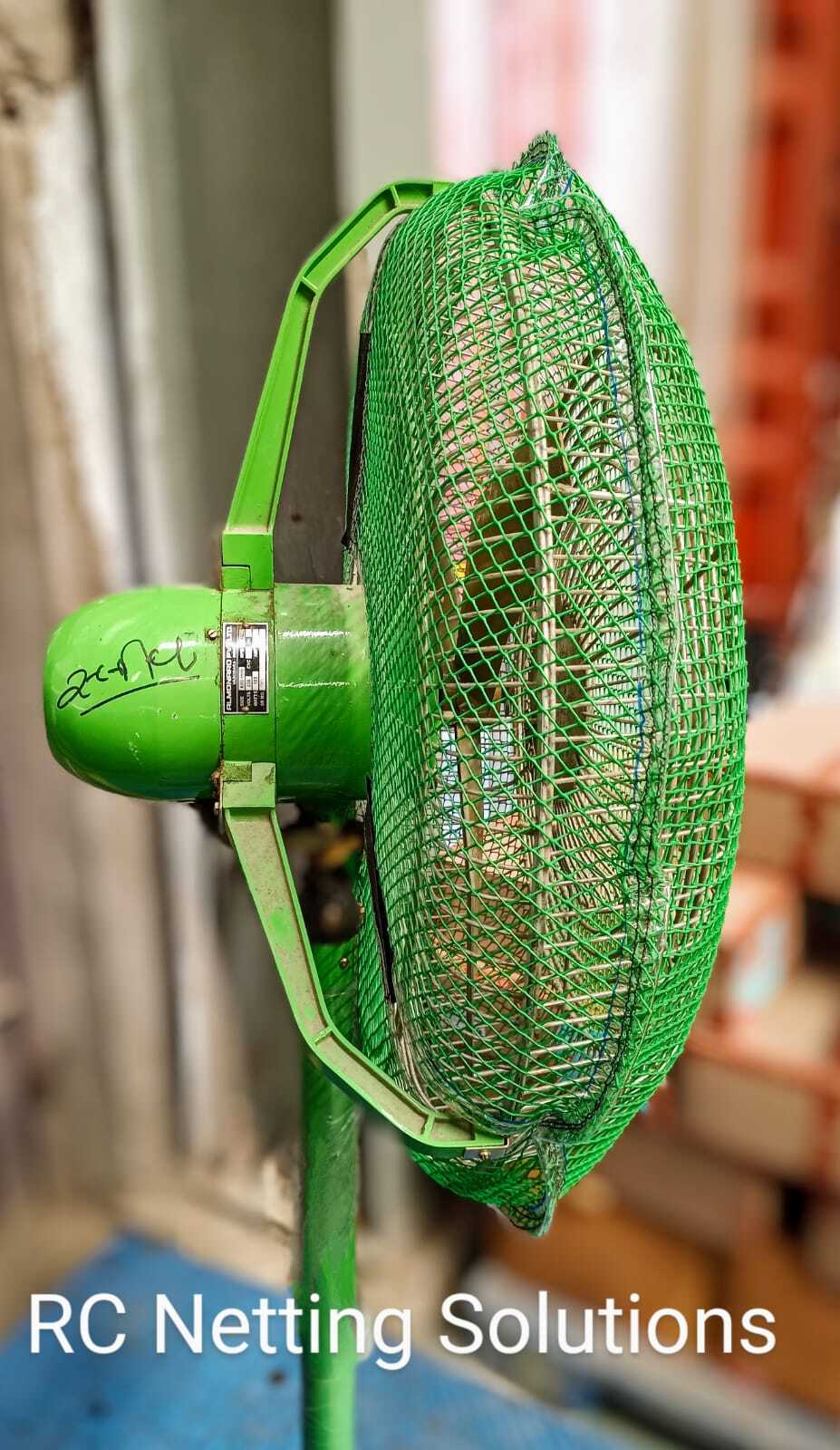 Green Industrial Fan Safety Net cover