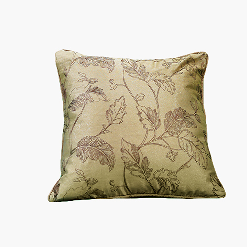 Handmade Leaf Printed Cushion Cover