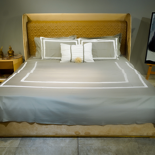 Sage Green Opulent Edge Bedsheet