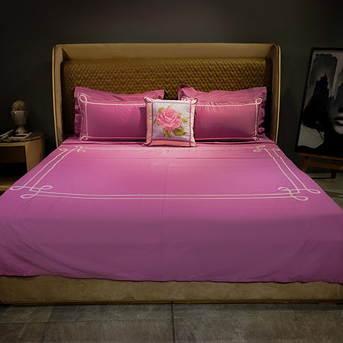 Pink Tranquil Curve Bedsheet