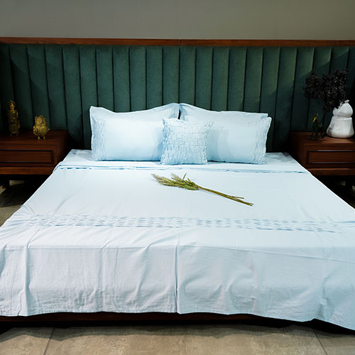 Baby Blue Honeycomb Serenity Bedsheet - Color: Different Available