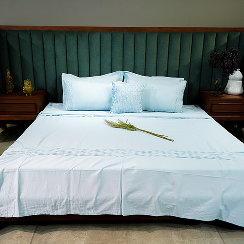 Baby Blue Honeycomb Serenity Bedsheet