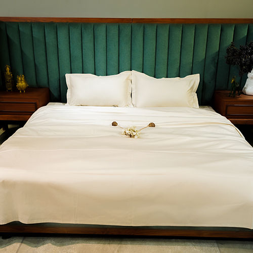 Solid Beige Bliss Bedsheet