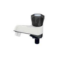 Pillar Cock - PVC Material All Sizes Available Satin Finish | White & Black Color Design for Versatile Applications