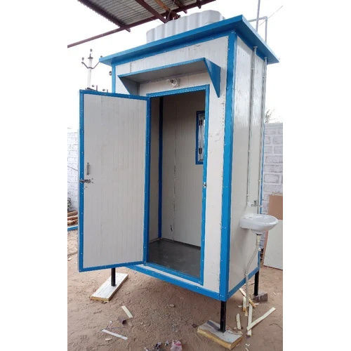 8 X 7.2 Feet Steel Portable Toilet Cabin - Color: As Per Requirement