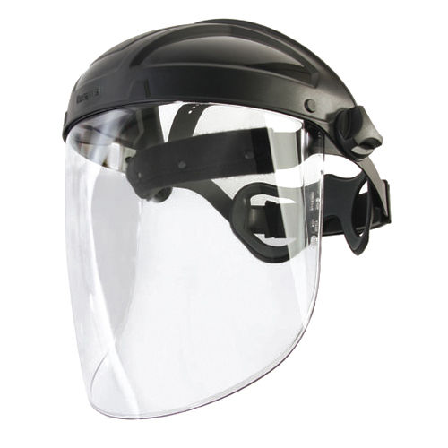 Safety Face Shield - Color: Black