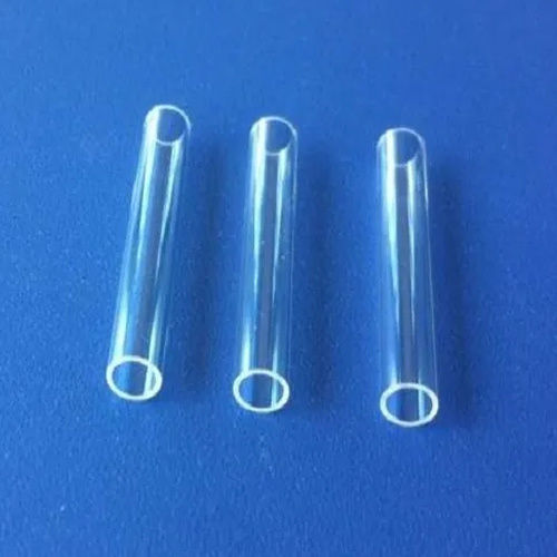 Round Quartz Glass Tube - Color: White