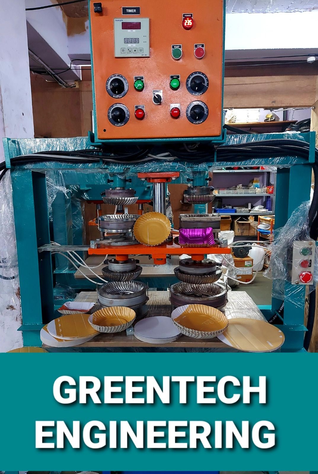 Automatic Four Die Paper Plate Making Machine