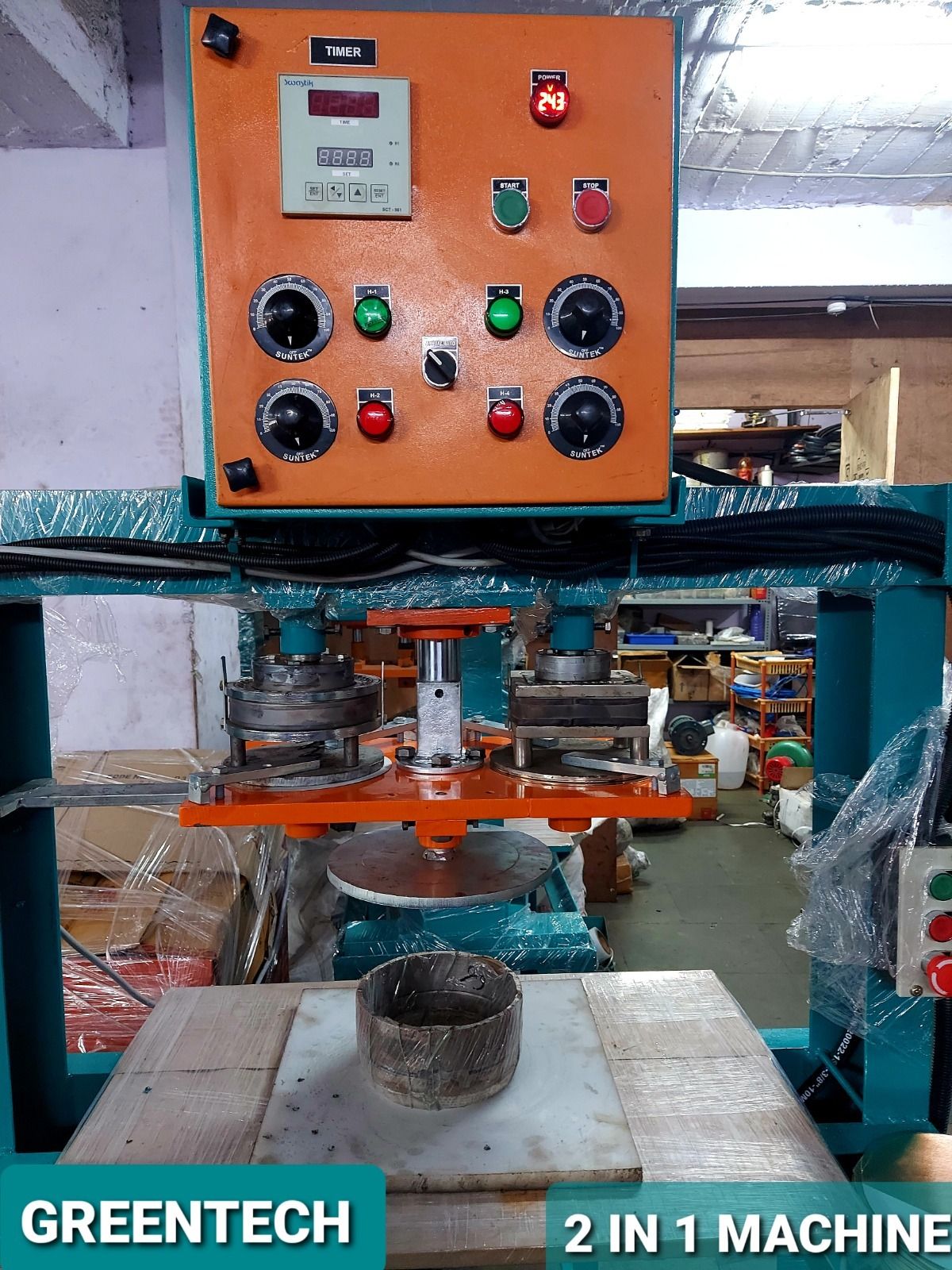 Four Die Disposable Plate Making Machine