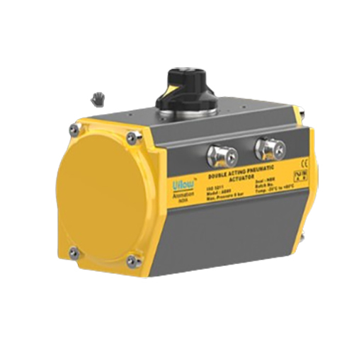 Pneumatic Rotary Actuator - Color: Yellow