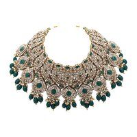 Wedding Look Blooming Oval Beauty Choker Necklace Set