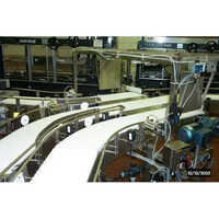 Plastic Belt Modular Conveyor - Color: Silver