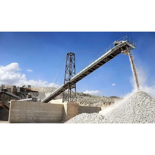 Aggregate Feeding Belt Conveyors - Color: Gray