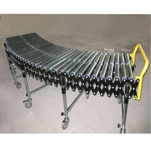 Expandable Roller Conveyor - Color: Silver