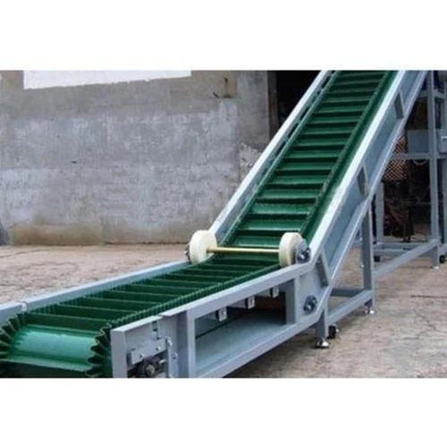 Cleated Belt Conveyor - Color: Gray