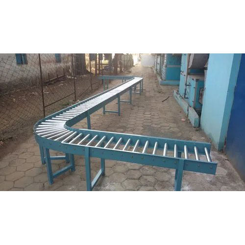 Mild Steel Roller Conveyor - Color: Blue