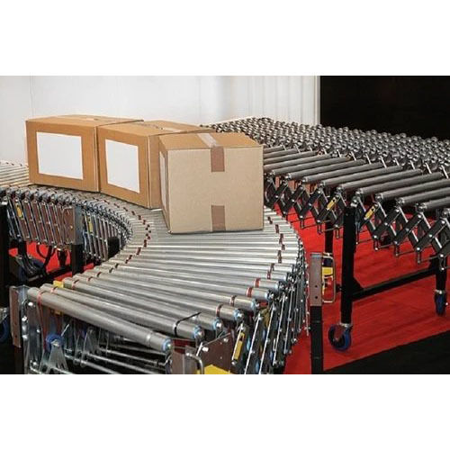 Power Motorized Roller Conveyor - Color: Silver