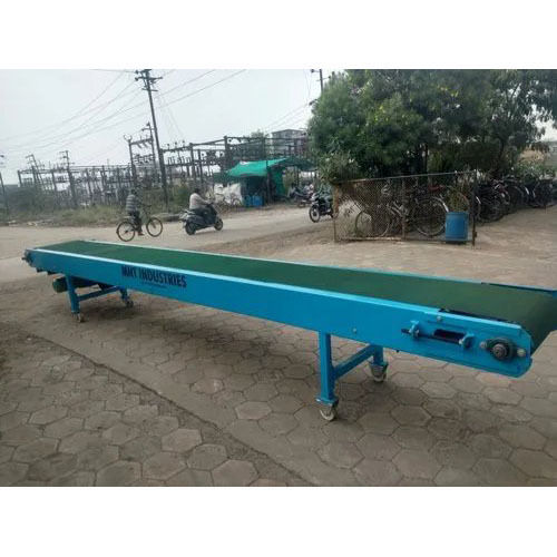 Portable Belt Conveyor - Color: Blue & Green