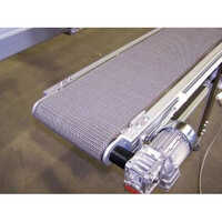Industrial Wire Mesh Conveyor - Stainless Steel, 220-440 Volt, Silver Finish | Durable Design, One-year Warranty, Optimizes Airflow