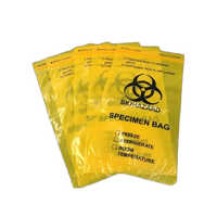 Transparent Resealable Plastic Bags - Color: Yellow