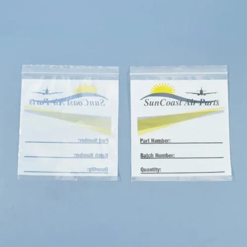 Printed Self Seal Bags - Color: Transparent