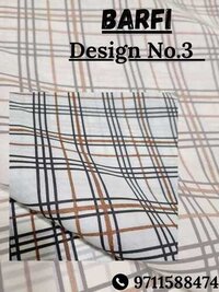 WHITE BARFI Taffeta Fabric