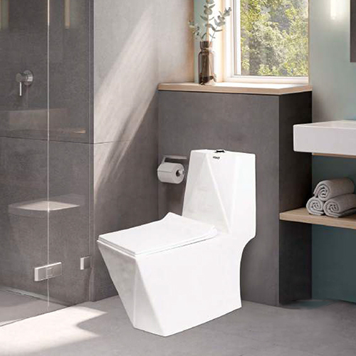 R111X Diamond Small One Piece Water Closet - Material: Ceramic