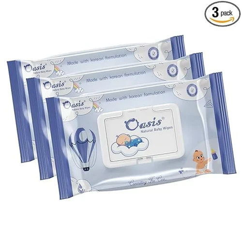 20 Pulls Packs Oasis Natural Wet Wipes - Age Group: Suitable For All Ages