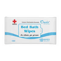 10 Piece Bed Bath Wipes - Non-woven Spun Lace, Gentle For All Ages - Ideal For Face, Body, And Travel