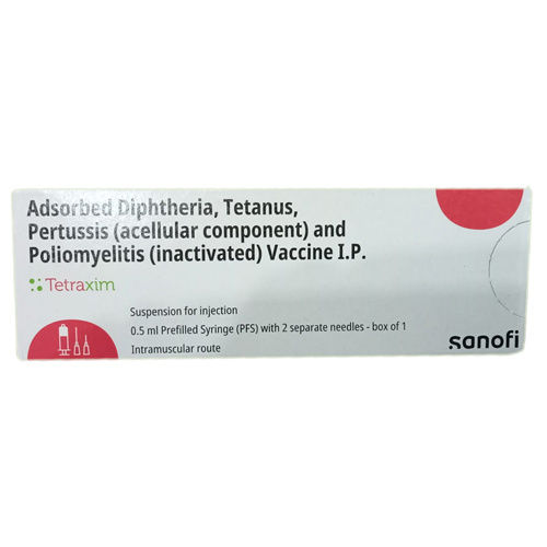 Adsorbed Diphtheria Tetanus Pertussis And Poliomyelitis Vaccine Ip - Drug Type: Injection