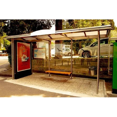 Modern Bus Stop Shelter - Color: Customize Color