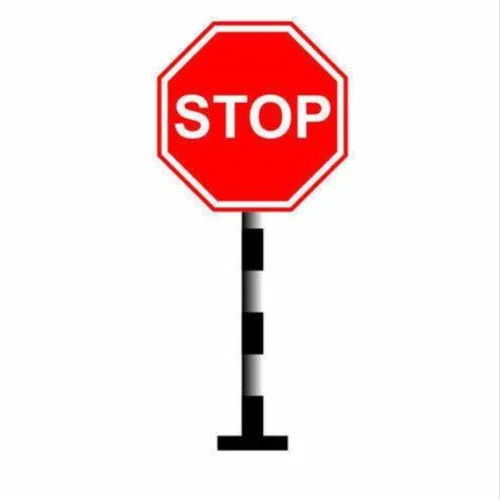 Stop Traffic Sign Board - Color: Red at Best Price in Navi Mumbai | Hs ...