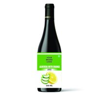 Aloevera With Orange Juice - Aloe Vera Pulp, Orange Flavor, Vitamins C & E | Supports Digestive Health, Skin Vitality, And Immune Function