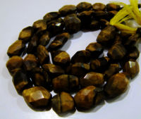 Natural Tiger Eye Oval Faceted 7x9mm to 8x12mm Beads Strands 13 inch long