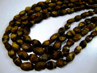 Natural Tiger Eye Oval Faceted 7x9mm to 8x12mm Beads Strands 13 inch long