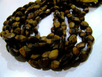 Natural Tiger Eye Oval Faceted 7x9mm to 8x12mm Beads Strands 13 inch long