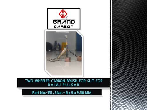 Two wheeler Self Starter Carbon Brush is Suitable For Bajaj Pulsar, Part no. 151