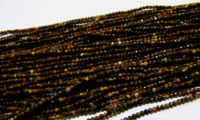 Natural Tiger Eye Rondelle Faceted 2mm Beads Strand 13 Inches long