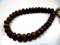 Natural Tiger Eye Plain Rondelle 8-9mm Beads Strand 8 Iches long