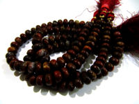 Natural Blood Agate Plain Rondelle 8-9mm Beads Strand 8 inch long