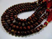 Natural Blood Agate Plain Rondelle 8-9mm Beads Strand 8 inch long