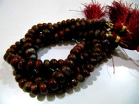 Natural Blood Agate Plain Rondelle 8-9mm Beads Strand 8 inch long